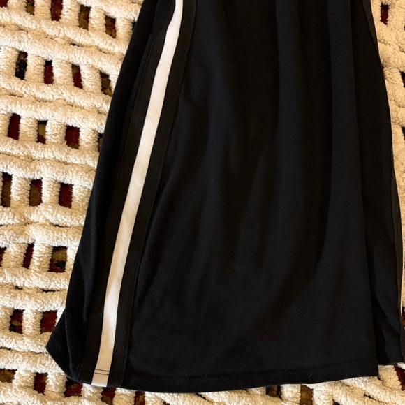 Urban Outfitters Black BodyConMini Dress with White Side Stripes Size XS - Picture 3 of 7
